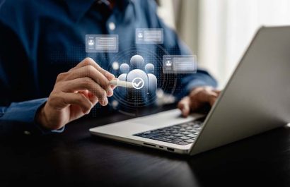 Human Resources Manager use stylus pen point to human icons for select hiring, HRM, CRM, Recruitment Consultants, Headhunter, recruitment agency, Human Resources Management Concepts.