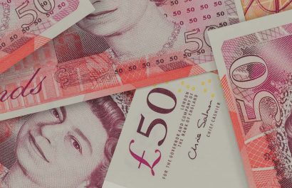 British Pound Sterling Banknotes. Foreign Exchange Market. Financial Concept